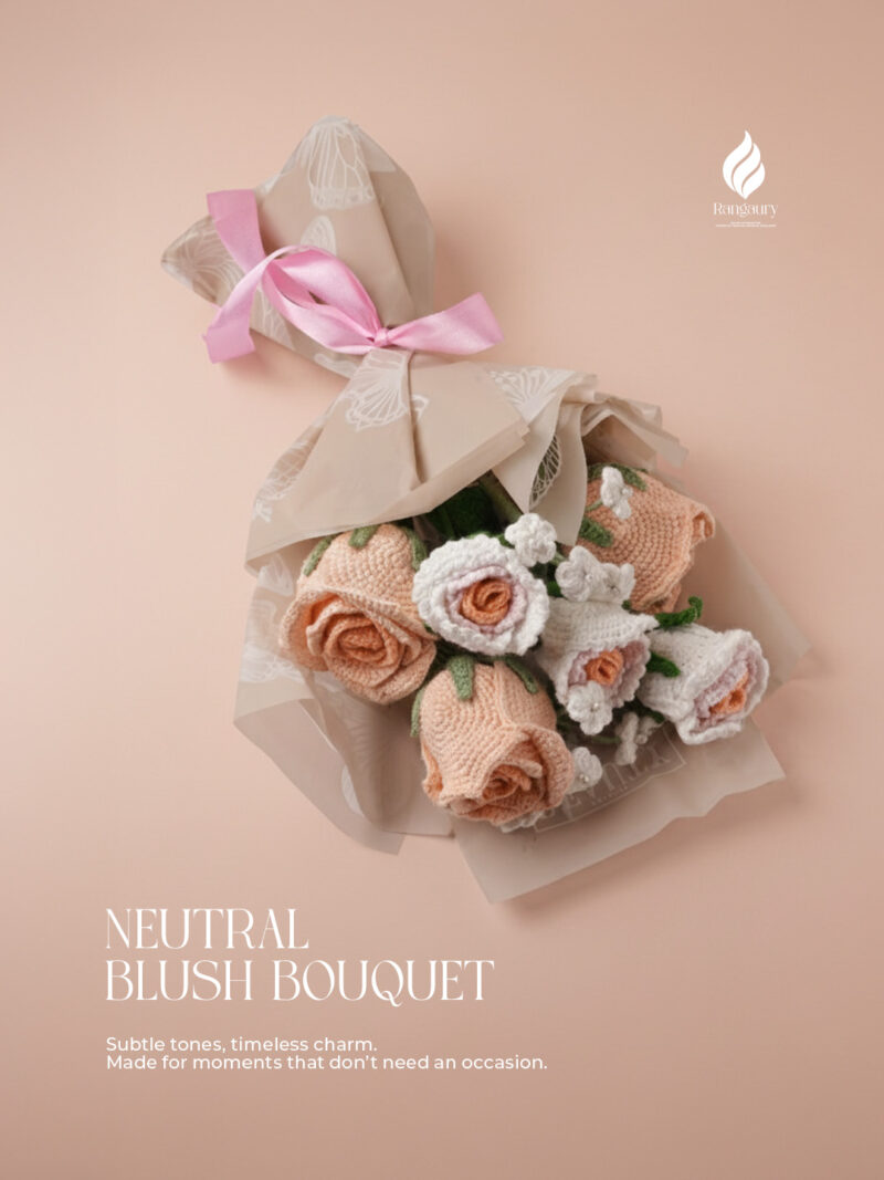Peach Dual Rose Bouquet