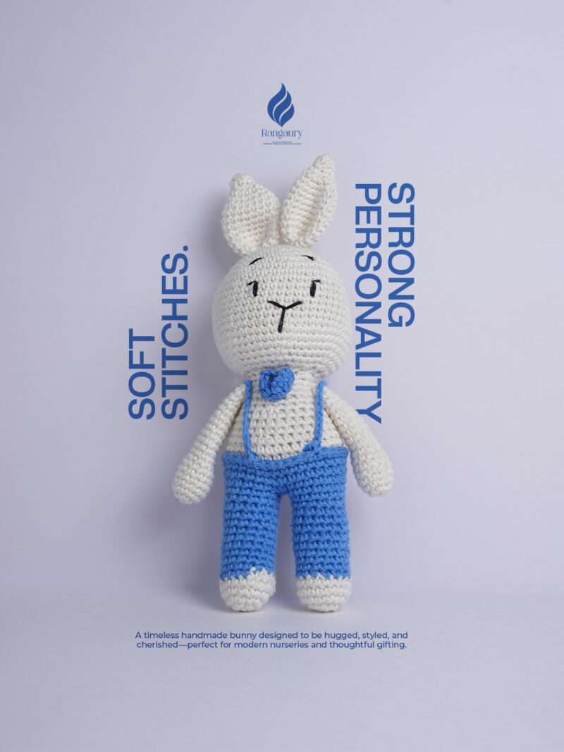 Cozy Blue Dress Bunny